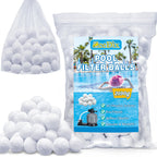 ZeeDix 4.8 lbs Pool Filter Balls for Sand Filter Pump, New Upgrade Efficient Swimming Pool Filter Sand Alternative(Equals 150 lbs Pool Filter Sand), Reusable Eco-Friendly Fiber Filter Media Balls