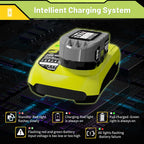 Upgraded 3.8Ah P102 Replacement for Ryobi 18V Battery and Charger Combo Lithium ion Compatible with Ryobi 18V ONE + Battery P108 P103 P104 P105 P107 P109 P122 Cordless Power Tools & Charger P117 P118