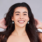 EVERU 925 Sterling Silver Moonstone Dangle Earrings Jewelry Gif for Women