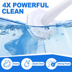 Zeefpod 200 Count Disposable Toilet Brush,Toilet Cleaner Wand Refills Compatible with Most Toilet Brushes- No Falling Apart, Fresh Fragrance，4X Cleaning Power，Bathroom Cleaning.