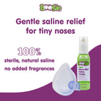 Boogie Micro-Mist Saline Inhaler, Baby Nose Congestion Relief, Nasal Spray for Kids, Pediatrician Recommended, 1.7oz Unscented - Pack of 1