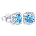 KRKC&CO Earrings for Men, Sterling Silver Mens Studs, 14K/White Gold Plated