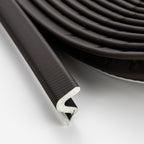 Weather Stripping Door Seal Strip - Soundproof Q-Shaped Foam for Exterior Door Frame, Large Gap Seal, Noise Cancelling, Easy to Install (Brown, 26FT)