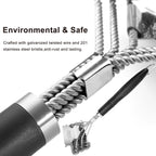 Grill Brush and Scraper Bristle Free – Safe BBQ Brush for Grill – 18'' Stainless Grill Grate Cleaner - Safe Grill Accessories for Porcelain/Weber Gas/Charcoal Grill – Gifts for Grill Wizard