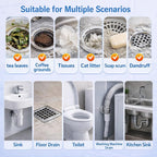 Drain Clog Remover, Liquid Plumber Drain Cleaner, Sink Cleaner Garbage Disposal and Deodorizer, Pipe Cleaners for Shower or Sink Drains, Professional Toilet Unclogs and Removes Hair, Blockage (2 pcs)