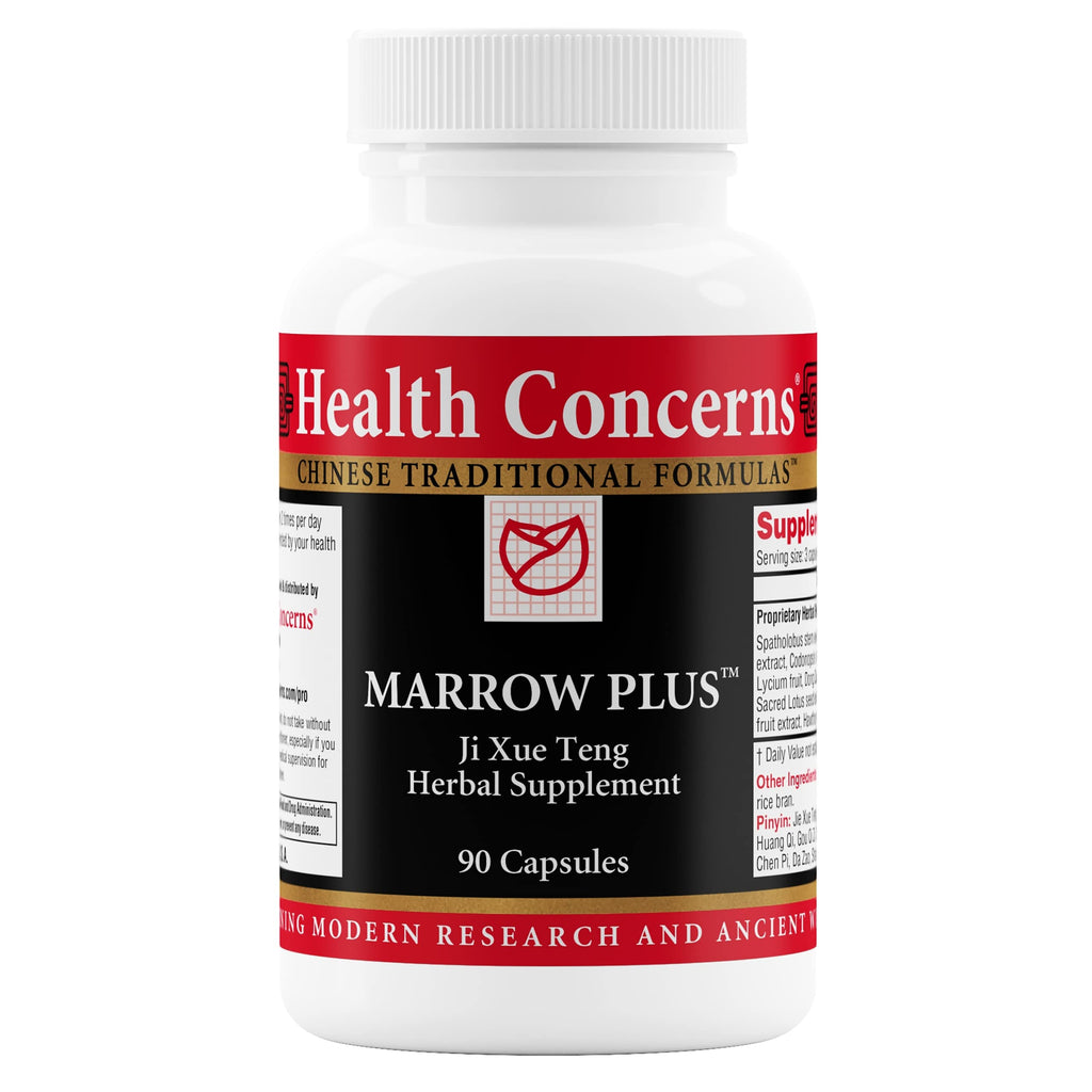 Health Concerns Marrow Plus – Bone Marrow & Blood Generation Herbal Supplement – Chinese Herbal Formula for Anemia, & Circulation Support – Astragus, Salvia, & Tangerine Extracts – 90 Capsules