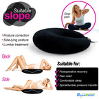 RoamReady BBL Pillow After Surgery for Butt Sleeping Sitting, Driving Donut Hemorrhoid Pillow, Seat Support Hip Cushion, Cotton BBL Post Surgery Recovery Must Haves (Upgraded)
