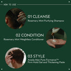 AVEDA Rosemary Mint Purifying Shampoo | Clarifying Shampoo | Gently Removes Buildup, Adds Shine | For Normal to Oily Hair, Fine to Medium Hair | Invigorating Aroma| 97% Naturally Derived*, 8.5 Fl Oz