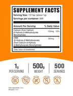 BulkSupplements.com HMB Powder - as Calcium HMB, Beta-Hydroxy Beta-Methylbutyrate - HMB Powder Supplements, Gluten Free - 1g per Serving, 500g (1.1 lbs) (Pack of 1)