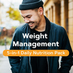 GNC Total Lean Burn and Define VitaPak Program for Men & Women, 5-in-1 Pack for Energy, Weight Management, Calorie Burn, Immune Health, Water Balance, 30 Servings