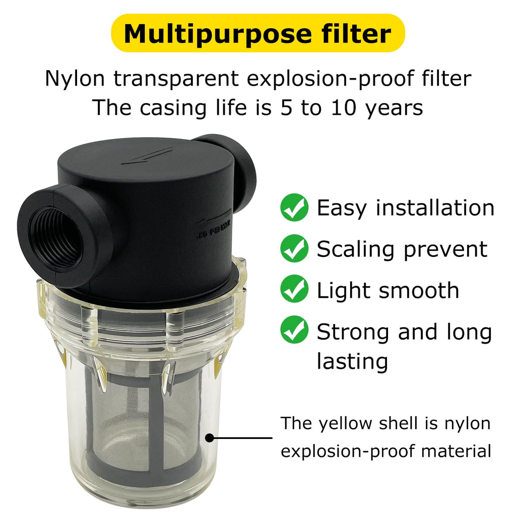 Female NPT in-Line Strainer with 100 mesh Stainless Steel Filter Screen (1" 100 Mesh)