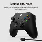 XBOX Wireless Gaming Controller + USB-C Cable | Carbon Black