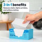 Amazon Basics Dryer Sheets Laundry Fabric Softener, Clean Linen Scent, Reduces Static, Fights Wrinkles, Softens Clothes, 160 Count