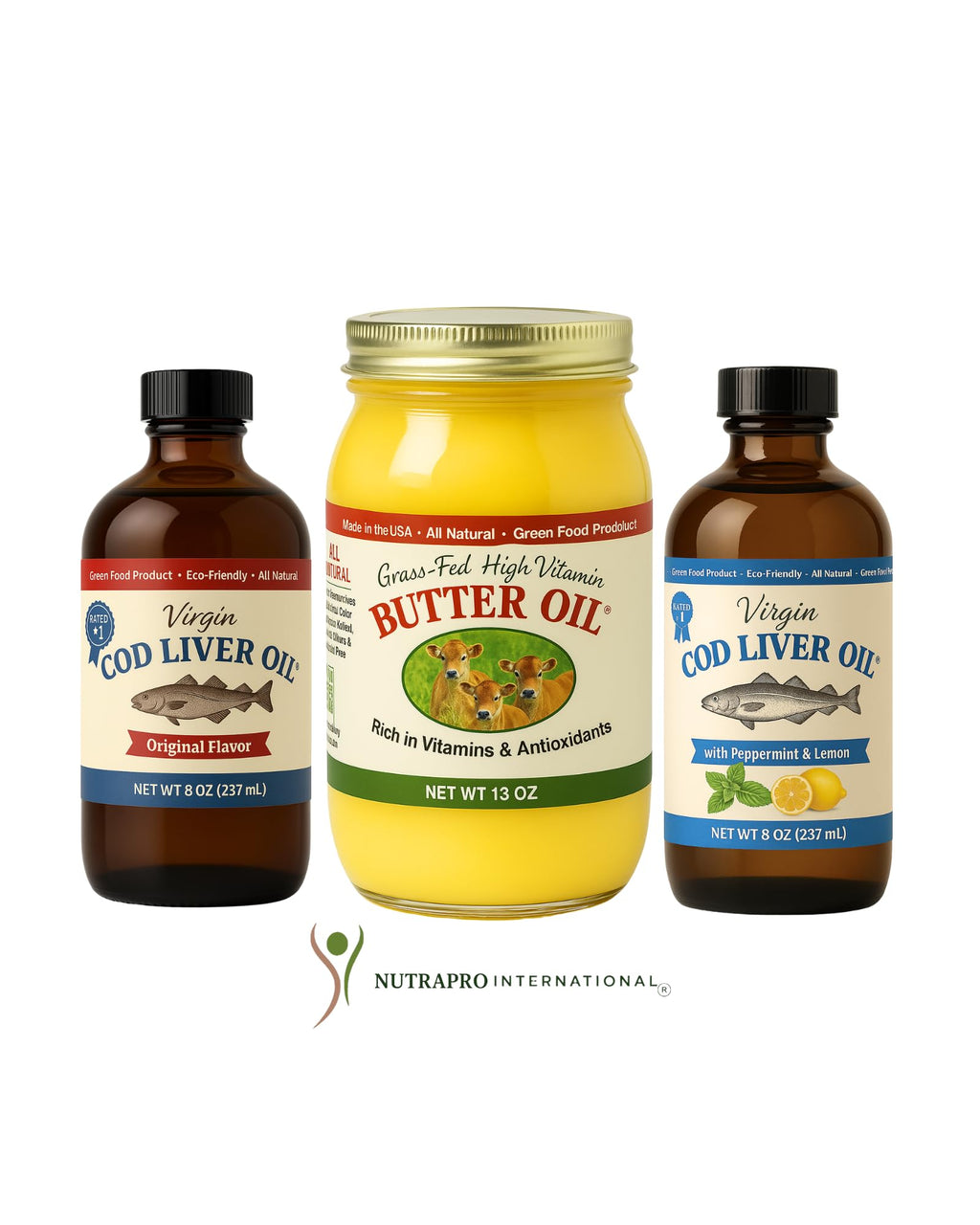 Virgin Cod Liver Oil - 8 Fl oz Natural, Wild Caught & Fresh Tasting, High in Vitamin D, Omega 3 DHA/EPA (Original Taste-Unflavored)