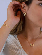 AILPIWE Gold Jewelry Set for Women Dainty Circle Jewelry Sets