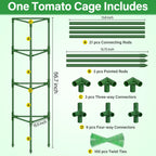 Legigo 2 Pack 57 Inch Tomato Cage for Garden, Heavy-Duty Tomato Trellis Plant Support Stakes, Adjustable Garden Trellis Plant Cage for Climbing Plants Peppers Outdoor Raised Garden Bed and Vegetables