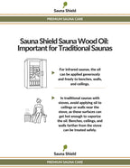 Sauna Shield Sauna Wood Oil - 1.32 Gallons - 100% Pharma-Grade Paraffin Oil | Protects & Nourishes Sauna Wood | Solvent-Free, Unscented, Covers 600+ Sq Ft | for Traditional & Infrared Saunas