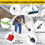 Universal Shovel Handle Extension, Ergonomic Attachment for Gardening Tool