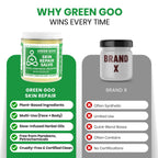 Green Goo Skin Repair Healing Salve, Natural Body & Face Moisturizer with Aloe Vera, Improves Skin's Appearance, Great for Scarring & Wrinkles, 4 Oz