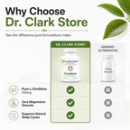 Dr Clark Ornithine Dietary Supplement 500mg, 100 Gelatin Capsules, Pure Amino Acid Support for Natural Sleep Aid, Promotes Protein Metabolism, Cleansing and Detoxification, Non-GMO & Gluten Free