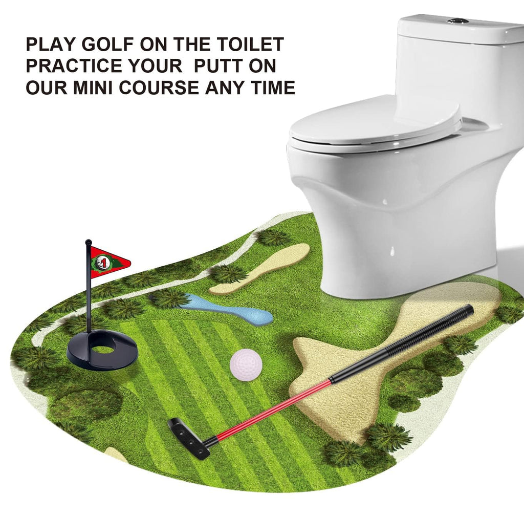 GOODLYSPORTS Toilet Golf Gag Gifts for Men, White Elephant Gifts for Adults