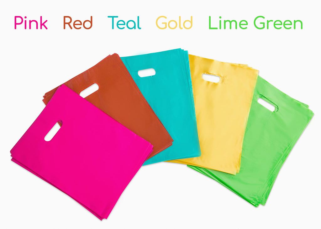 Choice Marts Merchandise Bags Multicolor 100 Count 9"x12" Size