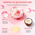 Easyes Rose Elixir Body Wash for Women – Moisturizing Shower Gel with Triple Rose Formula, Hydrating Natural Cleanser, Gentle Foaming, Multi-Oil Nourishment, 2-Pack