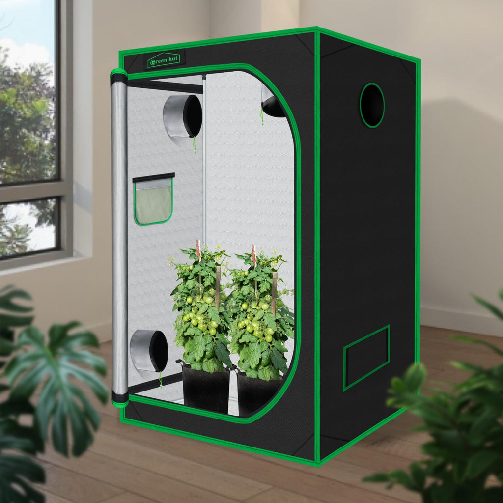 Green Hut 3x3 Grow Tent, 36"x36"x72" Hydroponics Growing Tent
