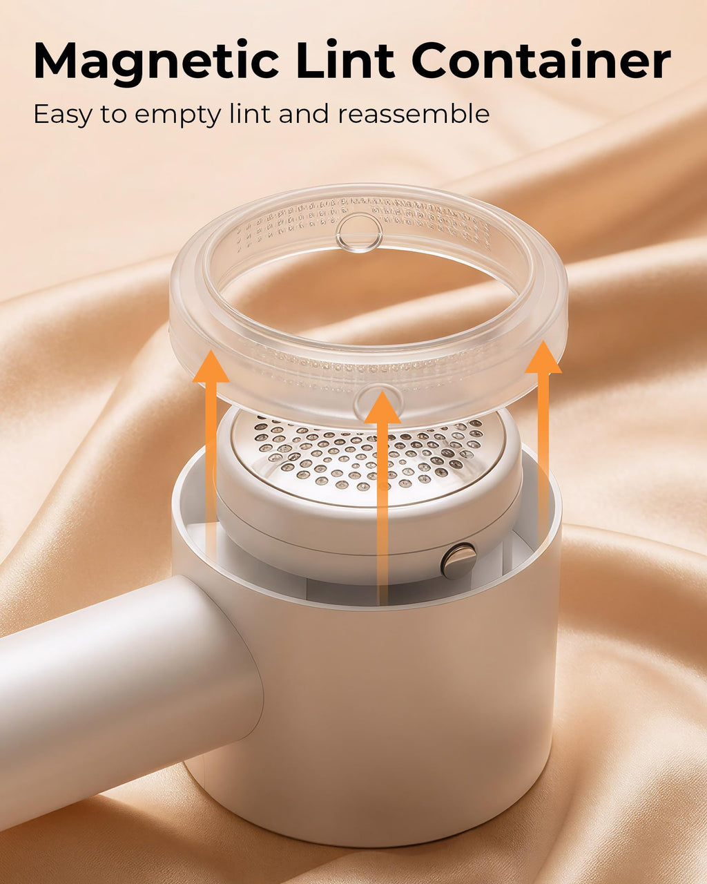 Fabric Shaver, Lint Remover Rechargeable, Electric Portable Sweater Defuzzer with 3 Speeds, 6 Leaf Blades, Digital LED Display to Remove Pilling for Clothes, Furniture, Sweater, Couch, Blanket