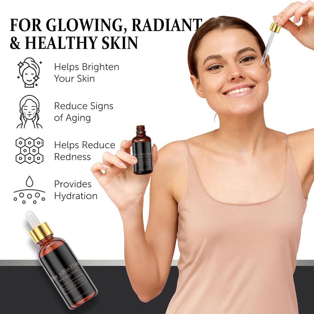 Boto Bliss Elixir Serum, Anti Wrinkle Serum, Bot-o Seru-m For Deep Wrinkles, Olavitas Bo-to Ser-um, Olivita Liquid B-oto Seru-m, Reclaim Youthful Vibrancy, Diminish Signs Of Aging(1 Pack)