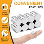 TRYMAG Small Magnets 120Pcs, 10x2mm Mini Neodymium Magnet