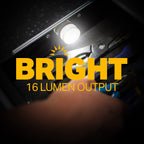 LUXPRO Waterproof Micro LED Puck Lights - 5 Pack Tap Lights Battery Powered - Adhesive Lighting Ideal for Under Cabinets, in Tackle Boxes, or on Bookcases