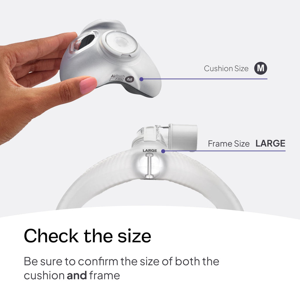 Resmed AirTouch F30i Clear Frame System - Medium Cushion/Large Frame