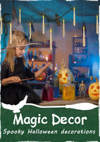 Leejec 12Pcs Floating Candle with Wand Remote, 6/18H Timer, Halloween Decor