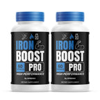 (2 Packs) Iron Boost Pro Capsules, All Natural IronBoostPro Supplement Pills with Premium Ingredients, Official IronBoost Pro for Maximum Strength & Overall Wellness Review (120 Capsules)