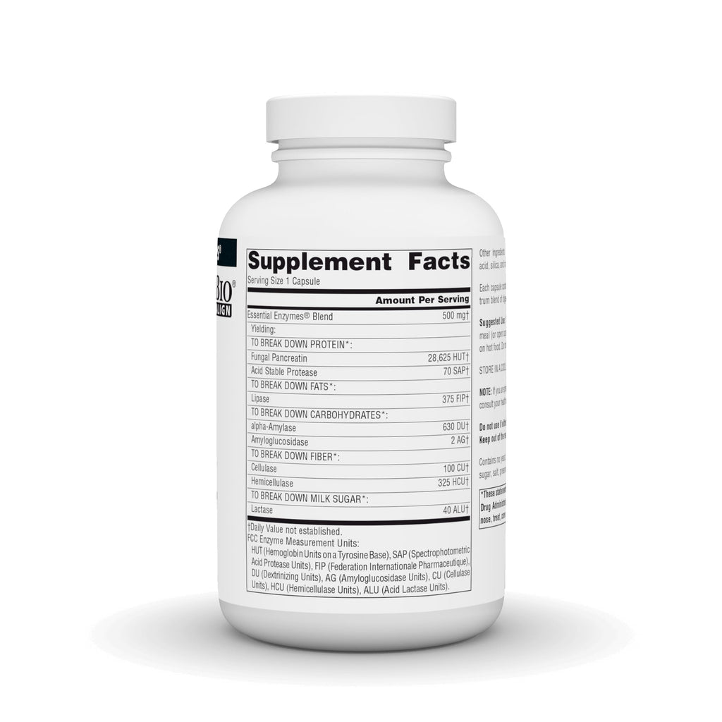 Source Naturals Essential Enzymes Digestive Aid* - 500mg - 240 Capsules