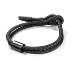 Rowdy Parrot FlexTech Adjustable Silicone Rope Bracelet: Waterproof, Sweatproof, Sunproof, Minimalist Surf, Golf Jewelry for Men - One Size Fits All