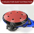 9 Inch Sanding Disc 150 Grit Hook and Loop Sandpaper for 6 Holes Drywall Sander Remove Popcorn Ceiling Sheetrock (30 PCS)