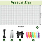 Soleeya 21Pcs 24"x 12" Plant Protectors from Animals, Wire Protectors for Plants, Plant Cages Chicken Wire Cloche with Ground Stakes and Nylon Ties for Garden Flower Vegetables (7 Set)