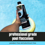 Swimming Pool Flocculant for Pool Cleaning - Extra Strength Pool Flocculent Kit Acts as a Swimming Pool Water Clarifier Liquid - Fast Acting Pool Treatment | AquaDoc Pool Flocculent 32oz
