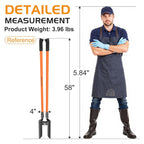 Post Hole Digger Hole Digger,58Inch 8Lb Fiberglass Steel Fence Planting