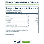 Hyperbiotics Vital Nutrients Organic Prebiotic Fiber Powder | Supports Gut Health and Digestive Regularity | Soluble Fiber Supplement for Women and Men | Vegan Organic Fiber Powder | 54 Servings