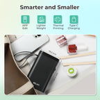 Nelko P21 Label Maker Machine with Tape, Bluetooth Label Printer, Black