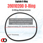 Captain O-Ring – Replacement 39010200 O-497 O-Ring for Pentair CCP 320/420/520 Clean & Clear Plus FNS 24/36/48/90 FNS Plus Pool DE Filter
