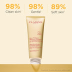 Clarins Hydrating Gentle Foaming Face Cleanser | Cleanses, Soothes, and Softens | Contains Aloe Vera to Boost Hydration | Soap-Free | SLS-Free| Normal To Dry Skin Types | 4.2 Ounces