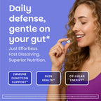 EZ Melts Zinc - Supplement for Immune, Digestive & Skin Health Support - Non-GMO, Vegan & Gluten-Free - Blueberry Blast - 120 Dissolvable Tablets (120 Servings)