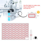 Cadbibe 7ml Clear Glass Vials with Screw Caps and Plastic Stoppers, 2 Dram Transparent Small Liquid Sample Vial, Leak-Proof Vial, 50PCS