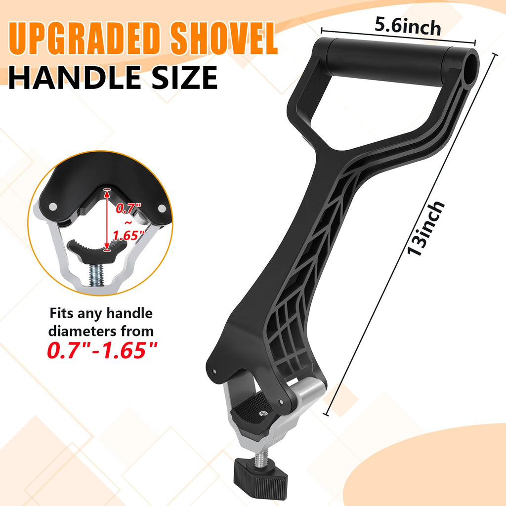 KJX Shovel Handle Replacement, Ergonomic Weed Trimmer Handle Extension