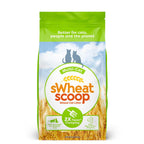 sWheat Scoop Natural Wheat Multi-Cat Litter, Superior Clumping with Odor Neutralizing Enzymes, 25 Pound Bag