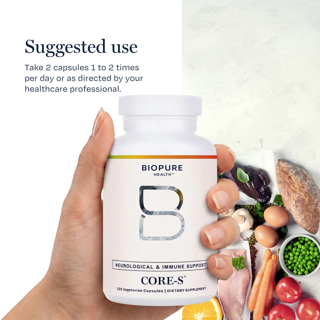 BioPure Core-S Mineral Supplement – Highly Bioavailable Minerals, Vitamins, Amino Acids, & Herbs to Support Nutritional Maintenance, Optimize Metabolism, and Promote Overall Well-Being – 120 Capsules